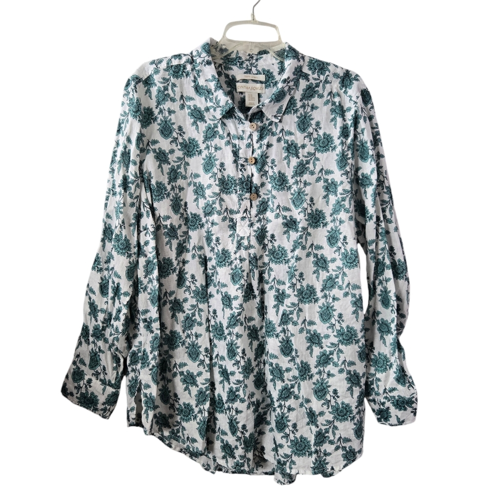 Cynthia Rowley Floral Popover‎ Tunic Top